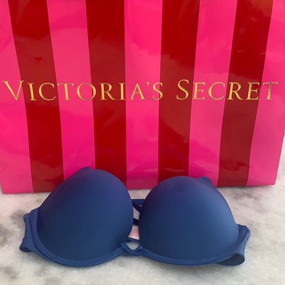 PINK Victoria's Secret Other - PINK Victoria’s Secret Bra Push up Blue  32C